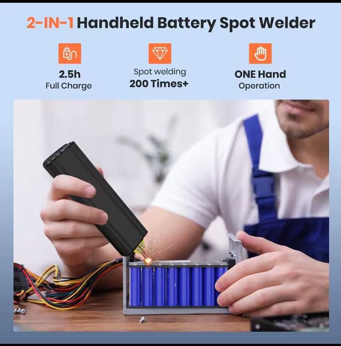 Преносим ръчен апарат за точково заваряване на батерии за литиева бате