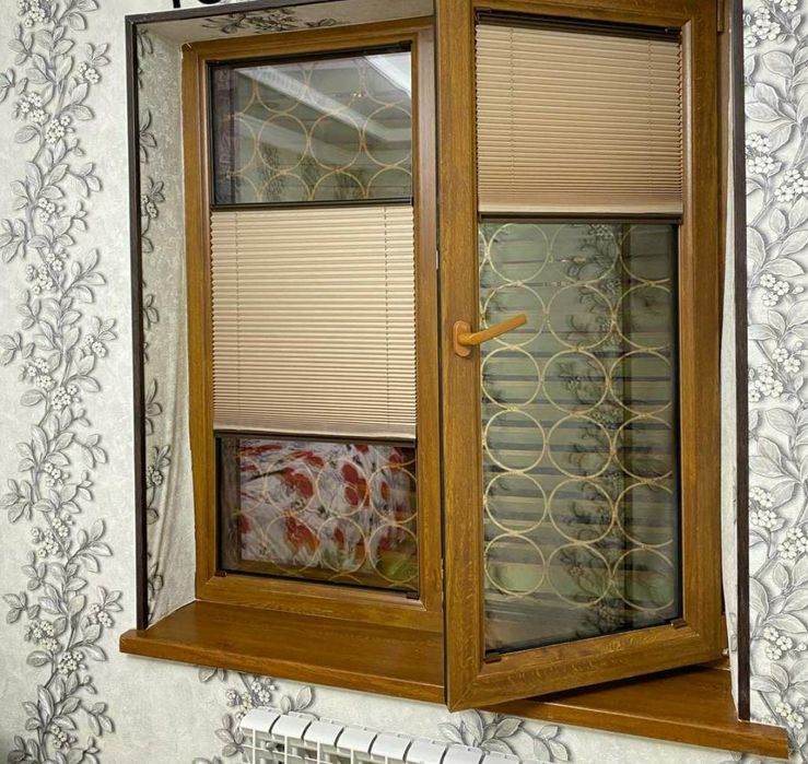 Жалюзи Плисе,горизонталные,комбо день и ноч