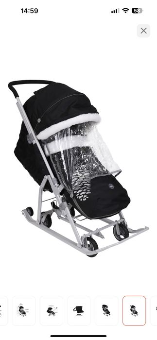 Санки коляска Ника новый