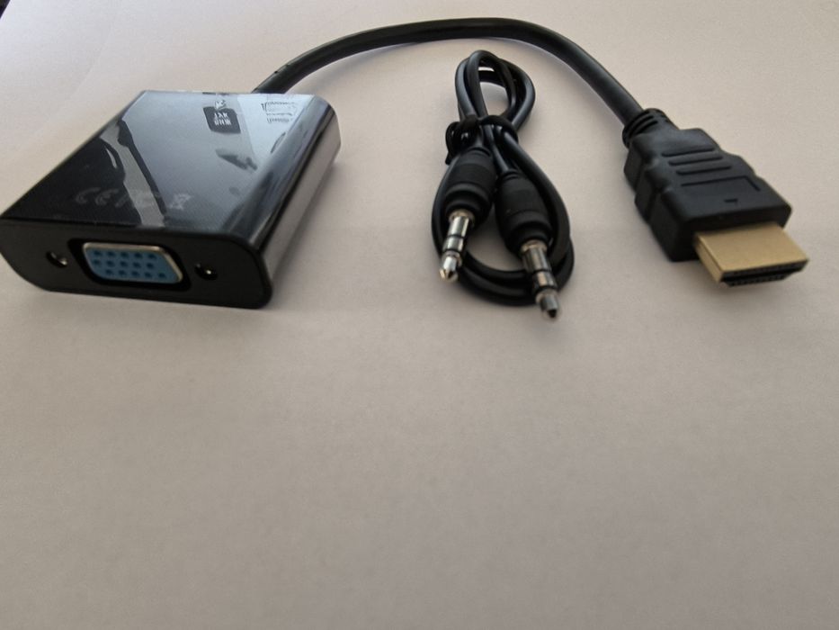 Преходник HDMI to VGA с аудио и без