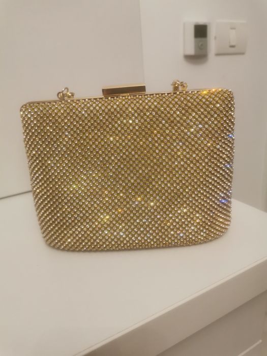 Geanta cu strasuri, o singura purtare