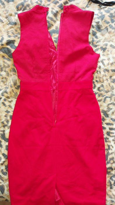 Червена  елегантна парти рокля р-р 34