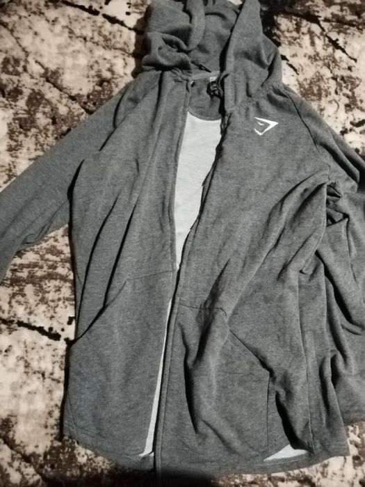 Gym shark zip up hoodie