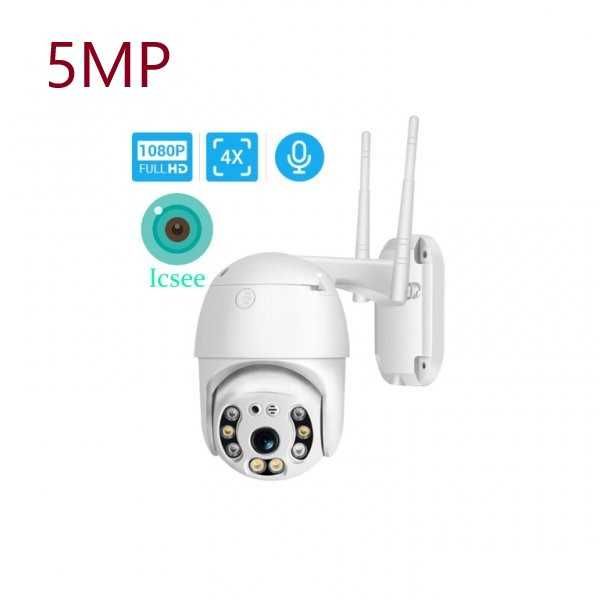 icsee аpp-8 MP външна Нова въртяща се безжична WIFI IP FULLHD камера
