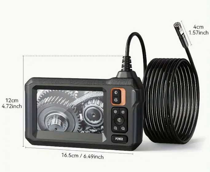 Професионален Ендоскоп Камера 4.3" HD дисплей 1, 5, 10, 20 и 30м сонда