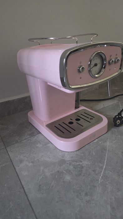 Aparat espresso retro roz