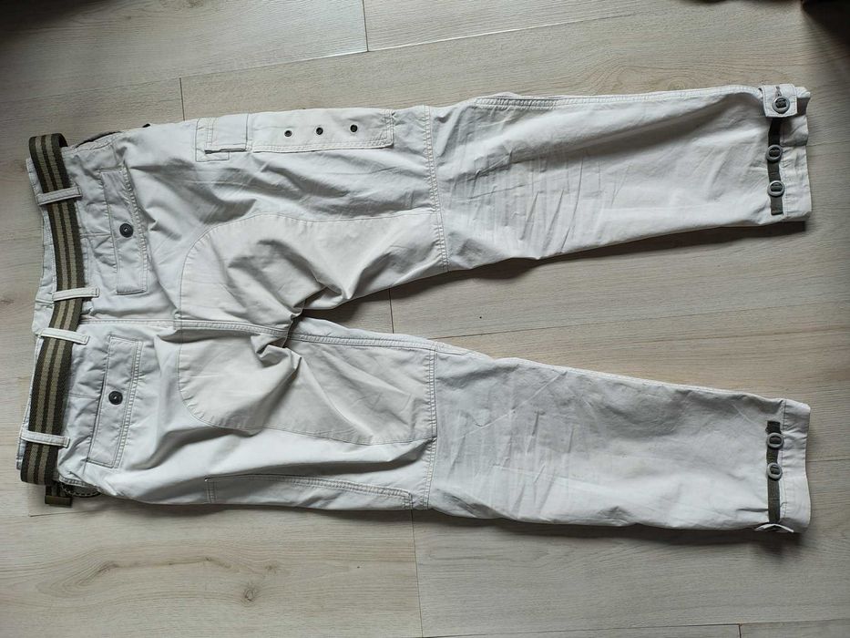 Pantaloni G Star Raw Pants Mens 32x32 White Straight Fit Utility Cargo