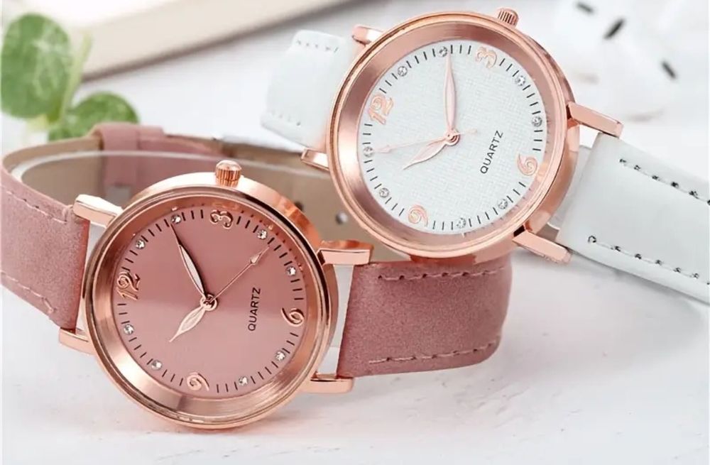 Дамски часовник цвят пепел от рози Quartz