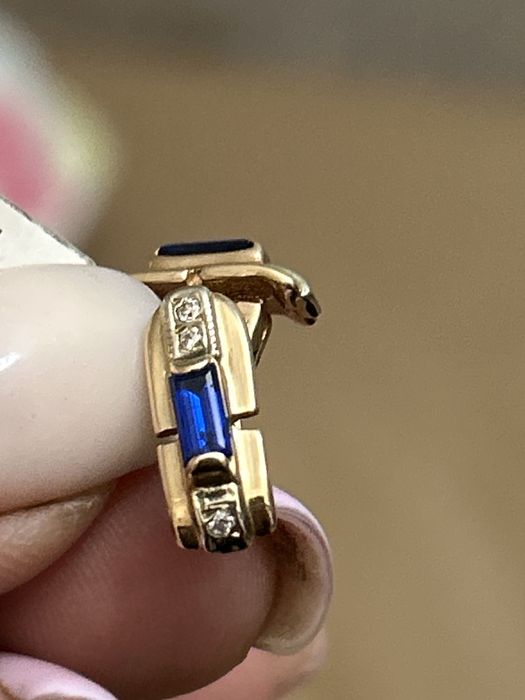 Серьги  красное золото 585