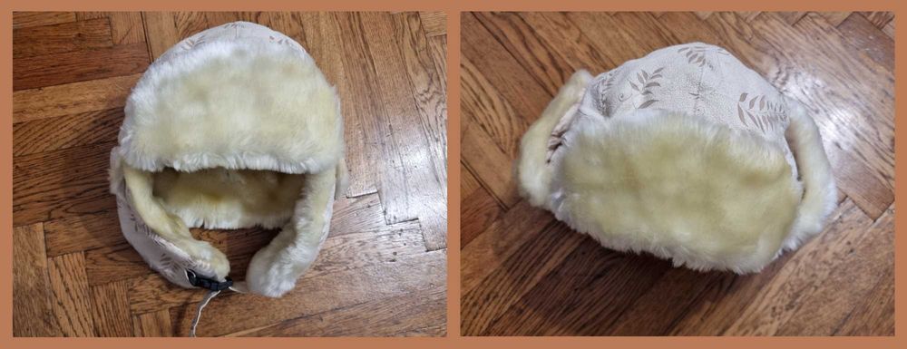 Caciula imblanita cu urechi si orificiu pentru hand s free, L