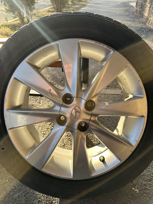 Оригинальный диск Акцента с резиной