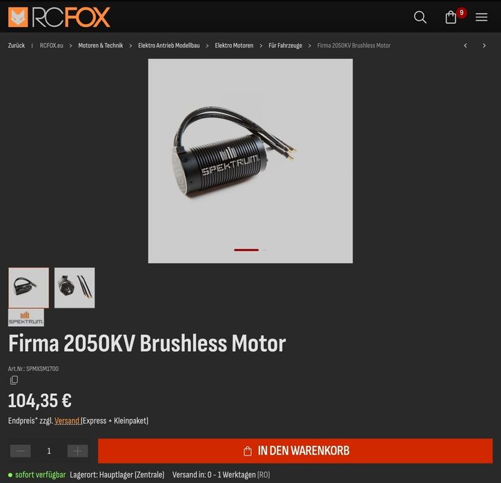 Combo esc si motor ARRMA SPEKTRUM Firma 6s