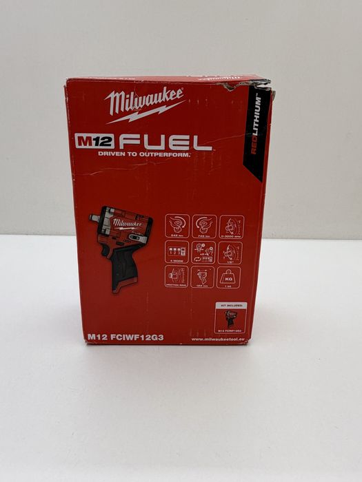 Cheie compacta M12 FUEL Milwaukee, cu inel de fixare, 3000 RPM - Nouă