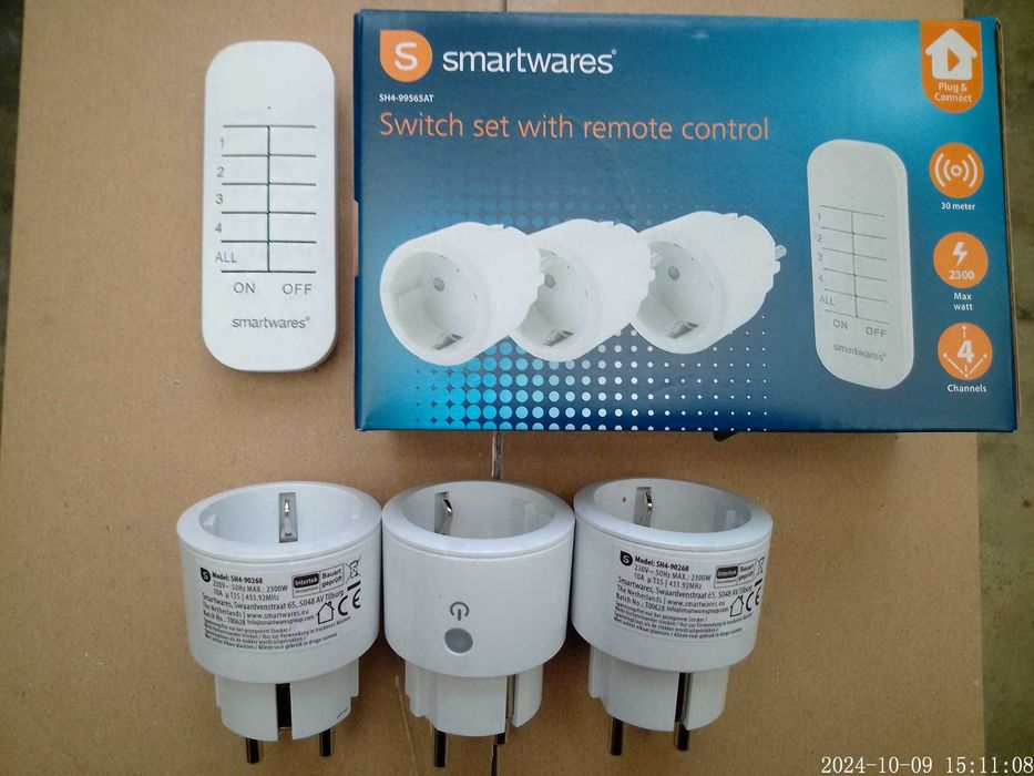 Set 3 prize cu telecomanda, 2300w, model slim, Smartwares Olanda