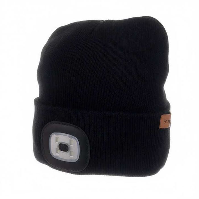 Caciula de iarna cu lanterna LED detasabila 3 moduri de iluminare