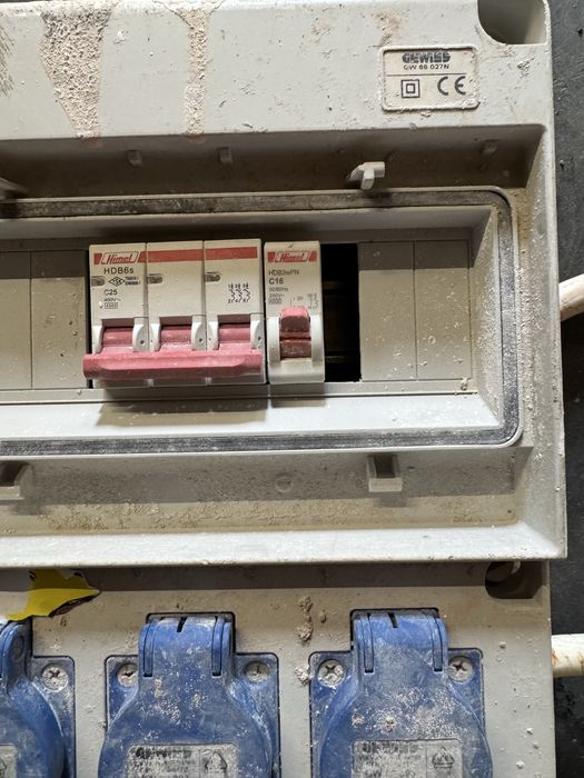 Tablou electric șantier trifazic Gewiss 400V + 230V, complet