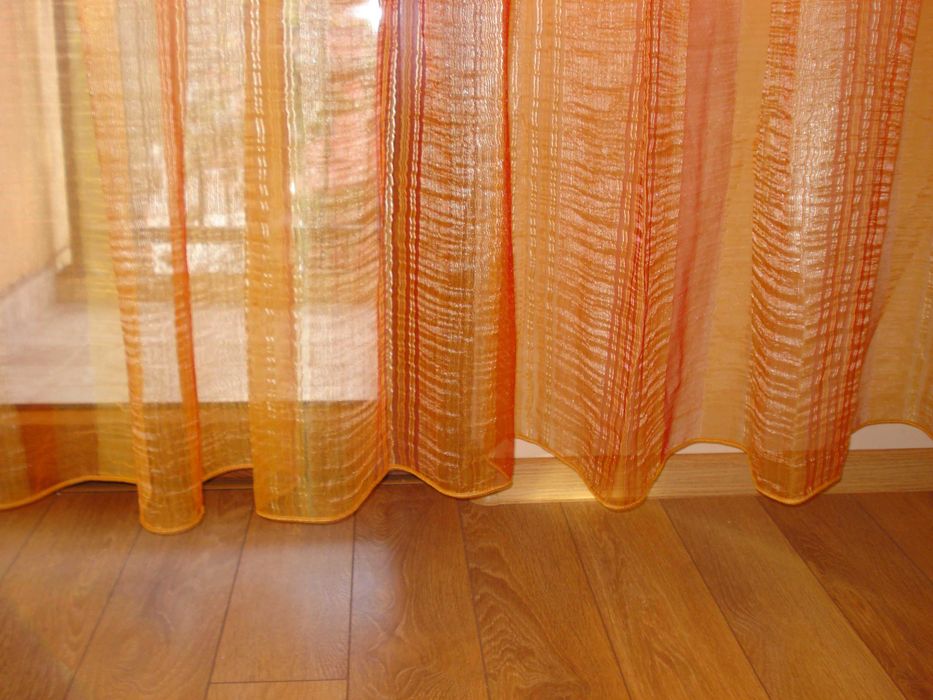 Перде от органза с оловна нишка 243/370см.