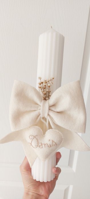 Lumanare botez. Lumanare botez handmade premium. Lumanare botez personalizata