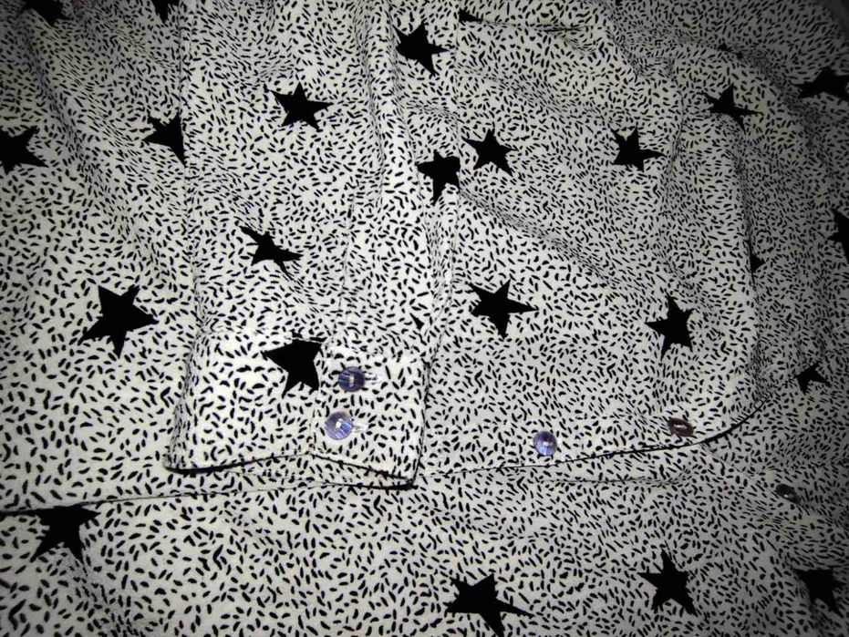 Бяла блуза на черни звезди Jacqueline de Yang