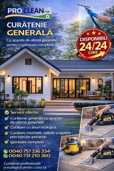 Curățenie profesională – Pro Clean CD S.R.L