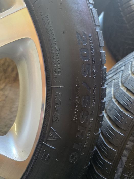 Джанти с гуми 5x112/16 цола VW Golf, Passat, Touran, Caddy