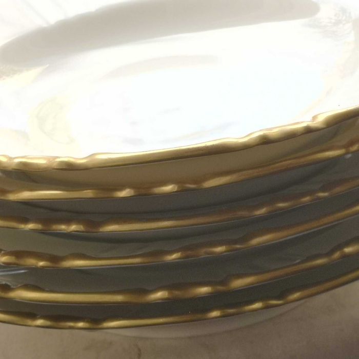 6 чении с позлата скъп изискан сервиз НОВО