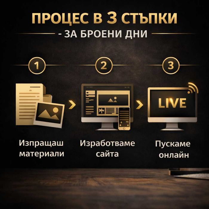 ПРО уебсайт за услуги +домейн +хостинг +про имейл - всичко вкл. за 1 г