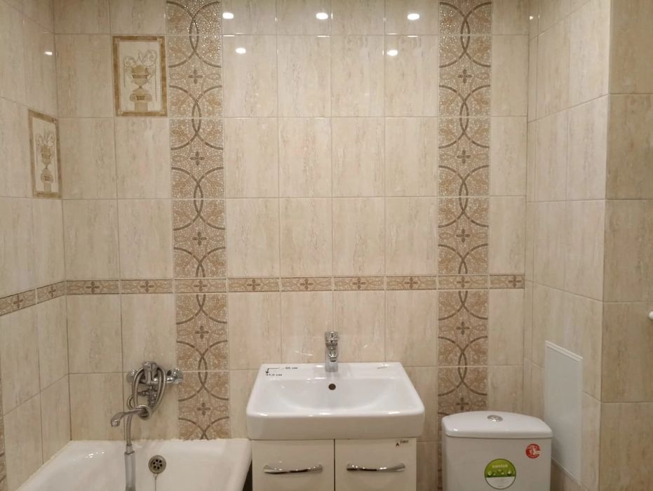 Укладка плитки, кафеля, керамагранит, вырезка углов под 45° - Укладка ...