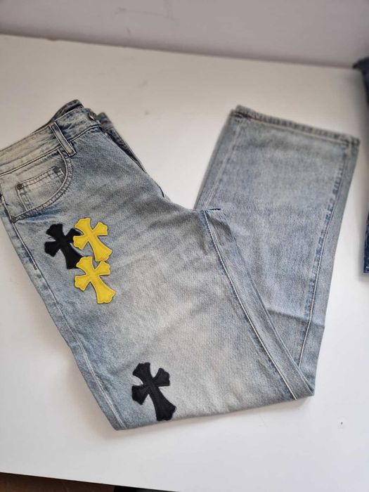 Blugi CHROME HEARTS Levi's 501 Light Blue Denim Size 29  30  31  32