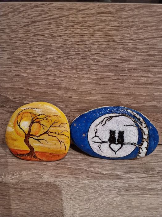 Камъче ръчна изработка,рисувано