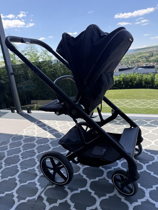 Cybex Balios S Lux 2 în 1 Black | Landou + parte sport | Stare foarte buna