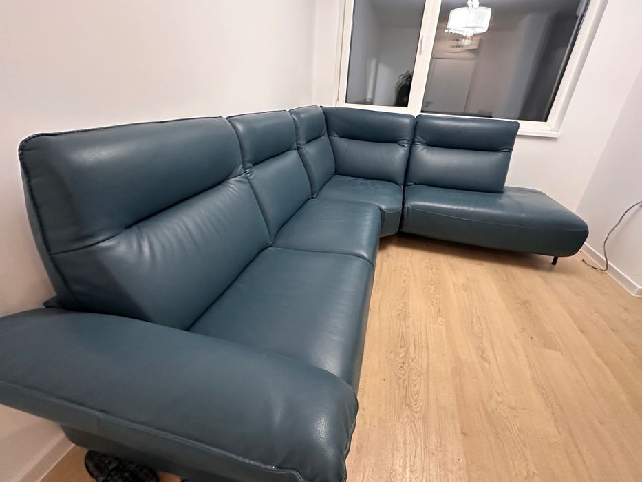 Неизползван кожен диван 550лв