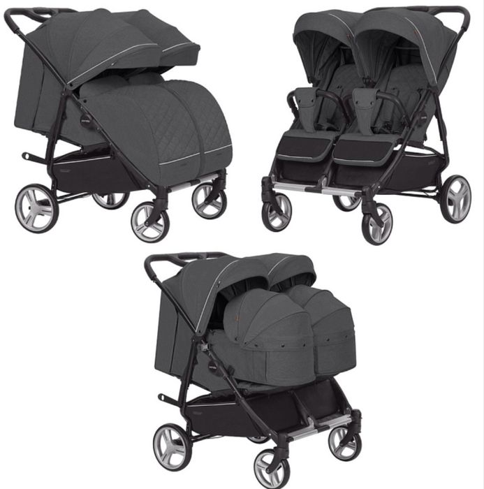 Коляска 2в1 для двойни Carrello connect