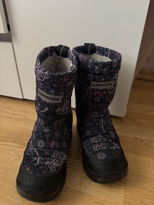 Зимние сапоги для девочки 32 размер (22см стелька)