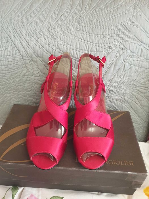 Sandale elegante Enzo Angiolini EAITEM Red Satin