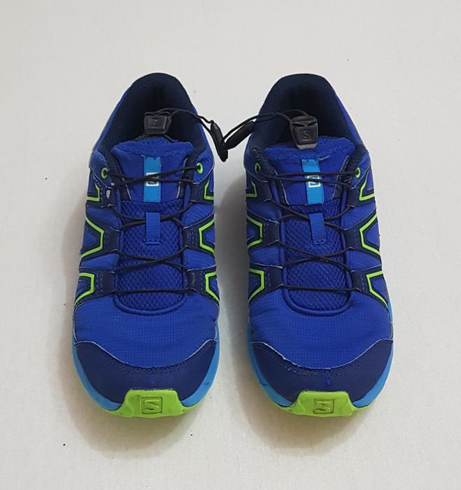 Pantofi sport, trail SALOMON SPEEDCROSS albastru verde lime, Nr. 36 EU