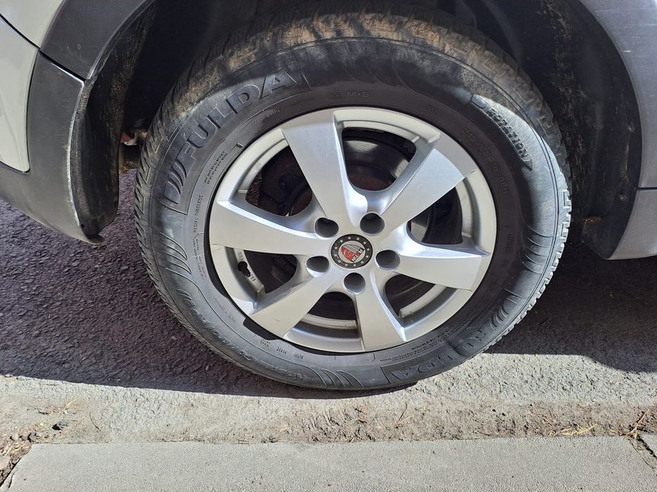 Vând jante  aliaj 5x112 r16 cu anvelope 215x65 r16