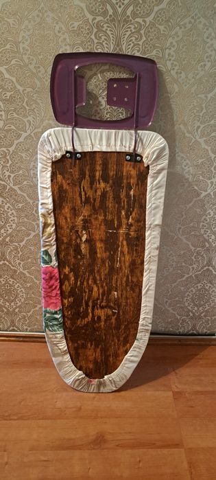 Гладильная доска , дерево столешница 87см +18см ×35+27см