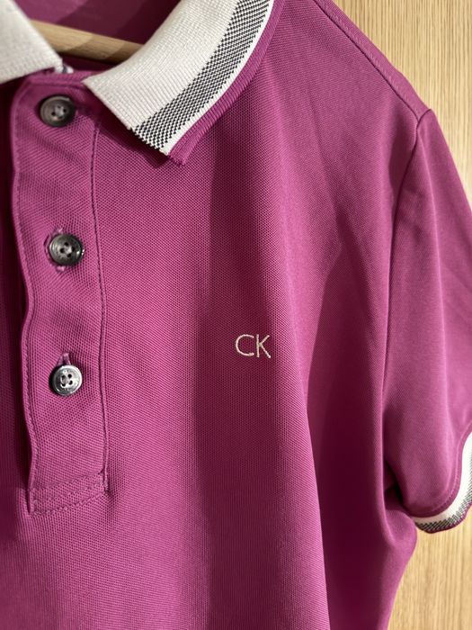 Тениска с яка Calvin Klein