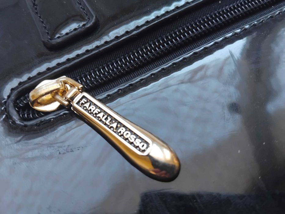 Farfalla Rosso 100% оригинална черна дамска чанта