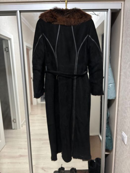 Дубленка натуральная, замша, цигейк