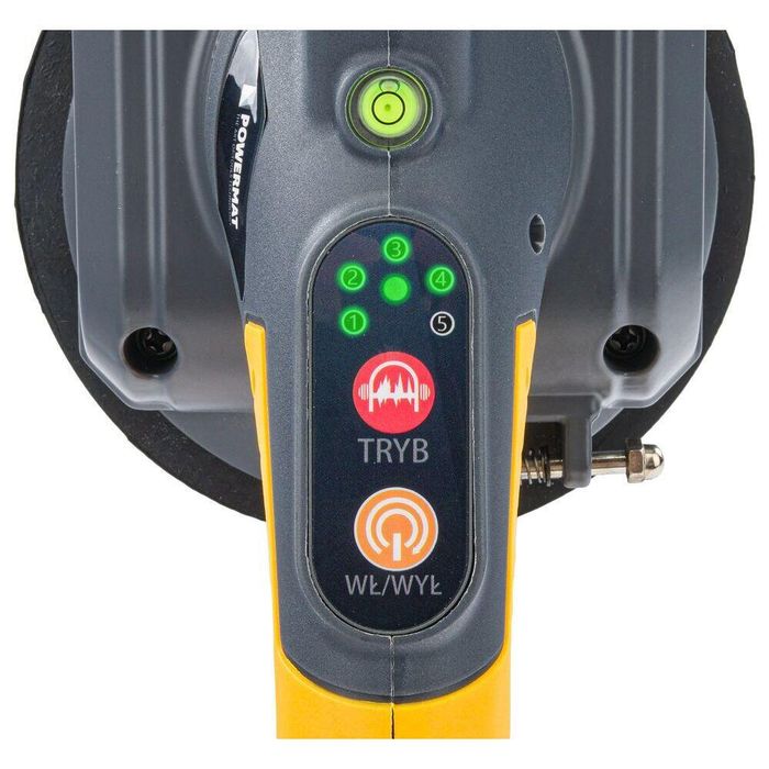 Ventuză vibratoare pentru plăci, 130mm, baterie 2x 2Ah, Powermat