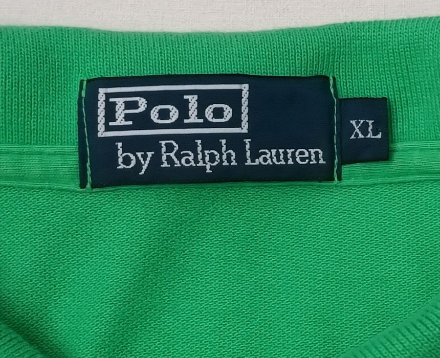 POLO Ralph Lauren оригинална тениска XL памучна зелена поло фланелка