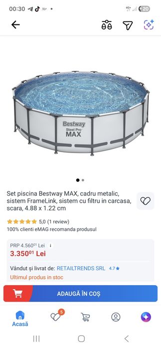 Piscina 488x122 ( noua sigilata)