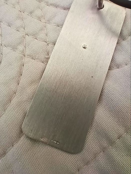 Колие със сребърна висулка и сребърна закопчалка 40 см.