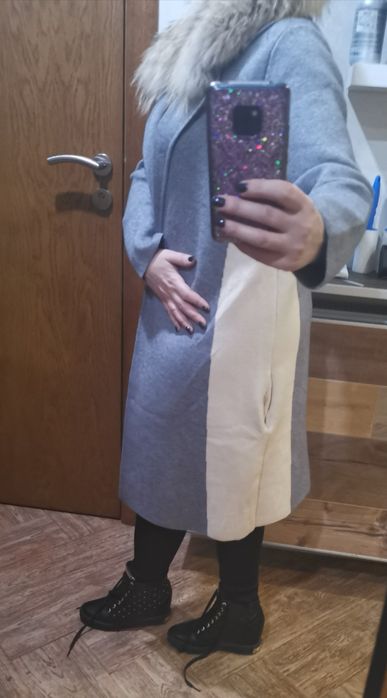 Жилетка от вълна с яка от лисица