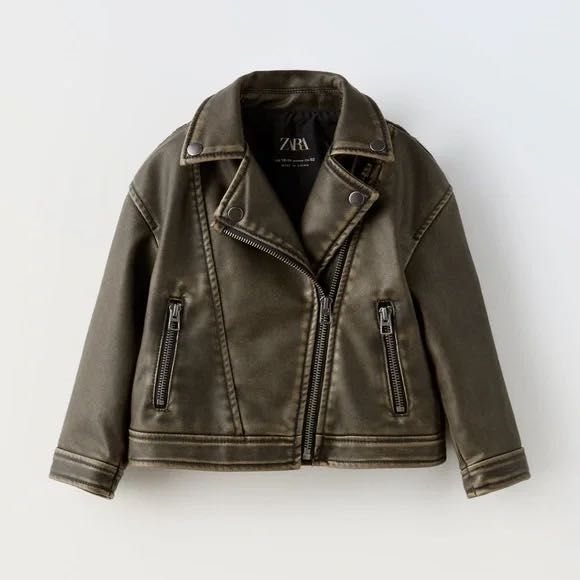 Детско кожено яке Zara