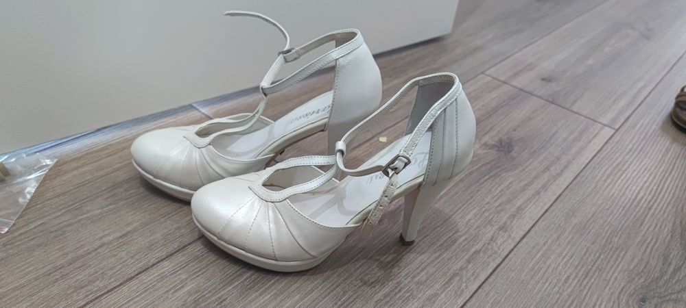 Pantofi piele, toc 10 cm, nr.35
