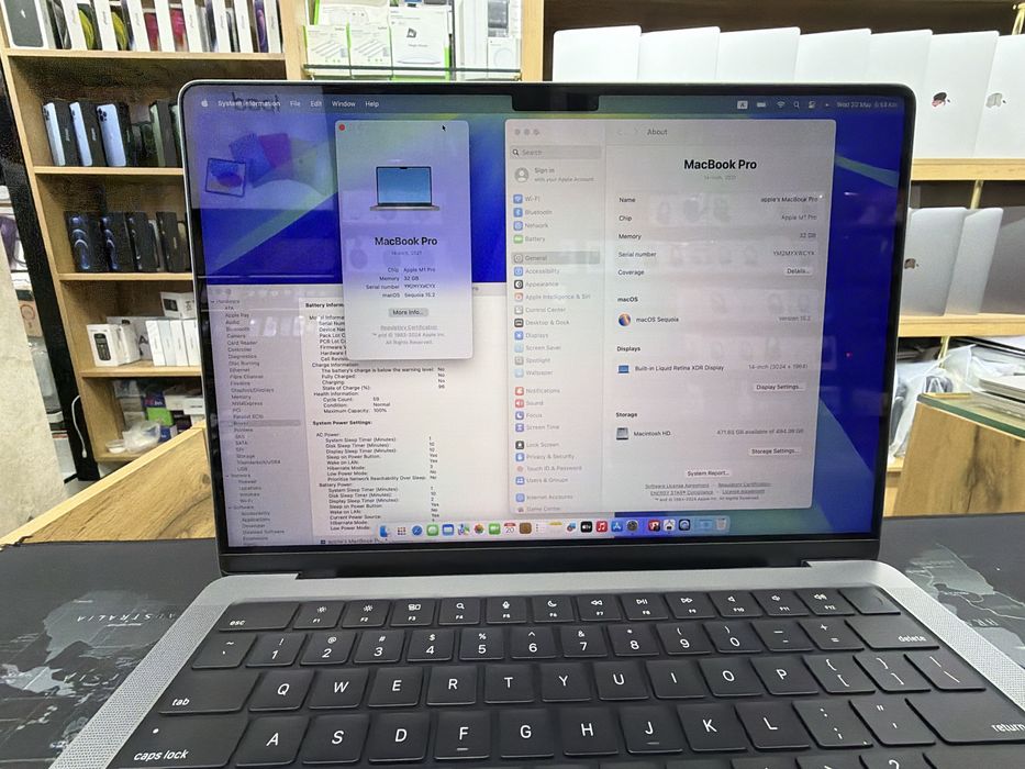 MacBook Pro 14 M1 Pro 10 CPU 16 GPU 32 ГБ 512 ГБ SSD space gray