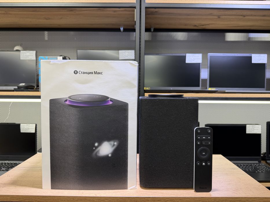 Яндекс Станция Макс, YNDX-00053, черный, полный комплект, 1559/А10